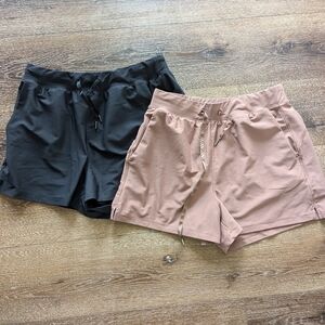 Old Navy Bundle - 2 High Waisted PowerSoft Shorts - 3-inch inseam